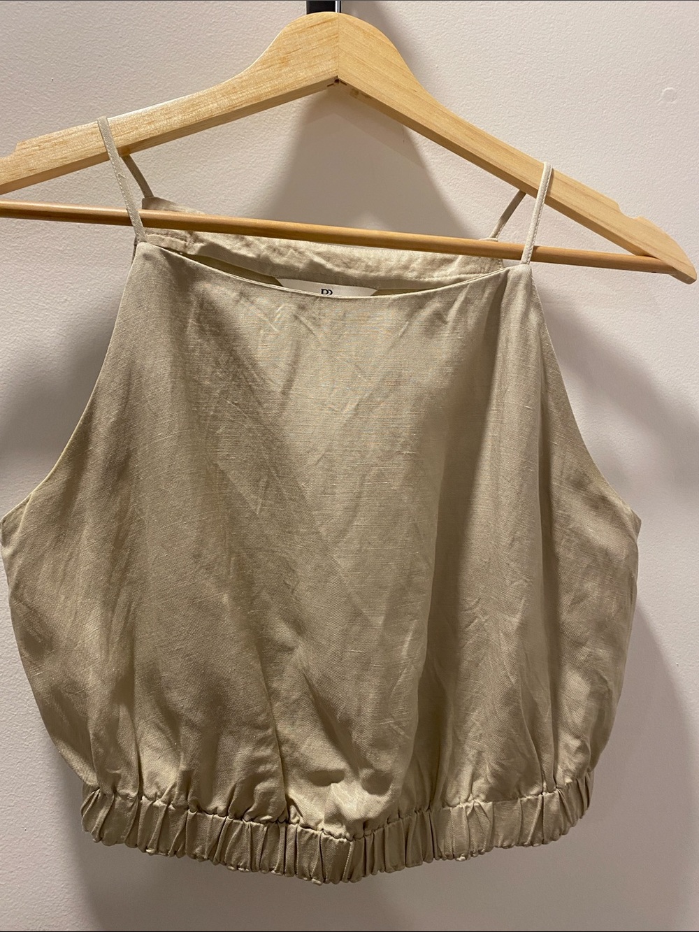 Banana Republic Beige Rayon Cropped Top